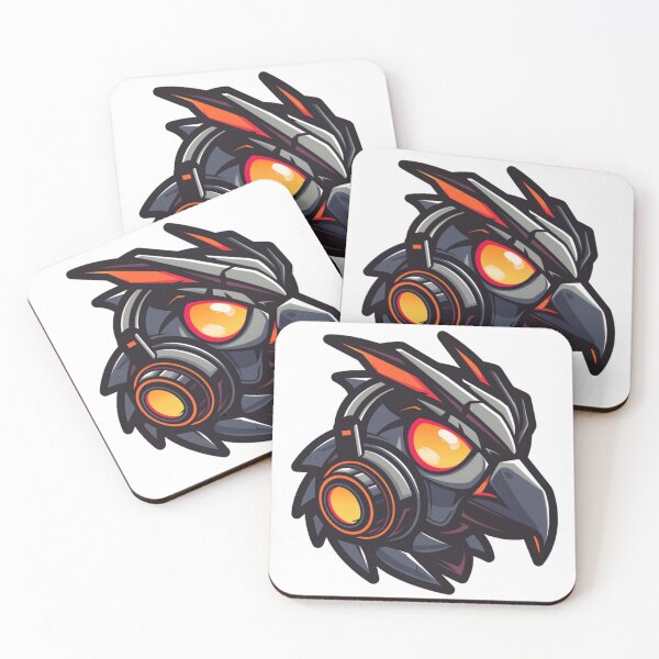 Item preview, cyborg eagle head machine mascot logo and icon designed and sold by asep sarifudin.