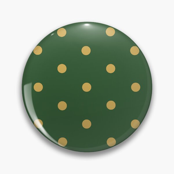 Item preview, Small GOLD and PINE GREEN POLKA DOTS designed and sold by RachelMacht.