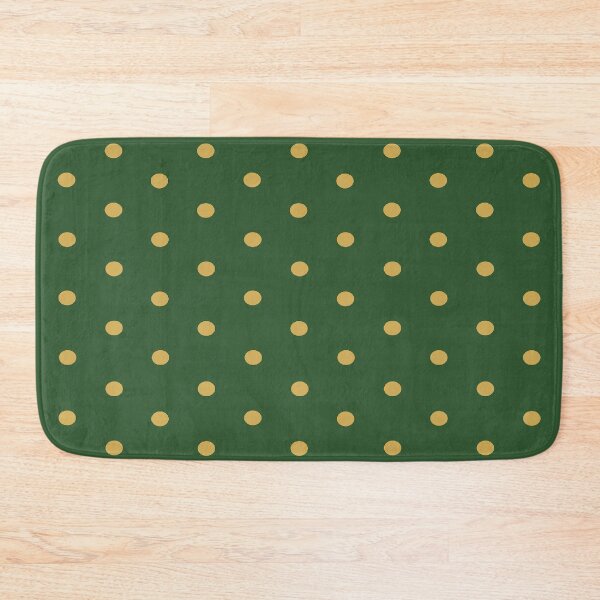 Item preview, Small GOLD and PINE GREEN POLKA DOTS designed and sold by RachelMacht.