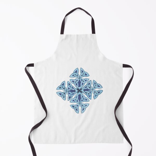 Item preview, Aqua Celtic Interlacing Cross designed and sold by SaxonBlueInk.