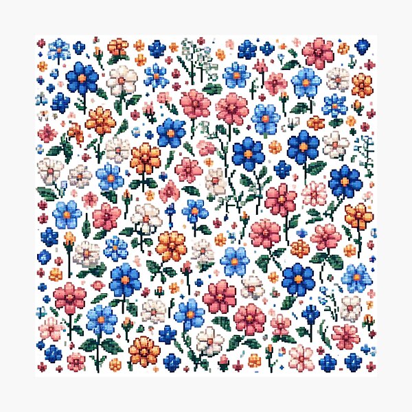 Aperçu de l'œuvre Magnifique pixel art de prairie. créée et vendue par LandPol.