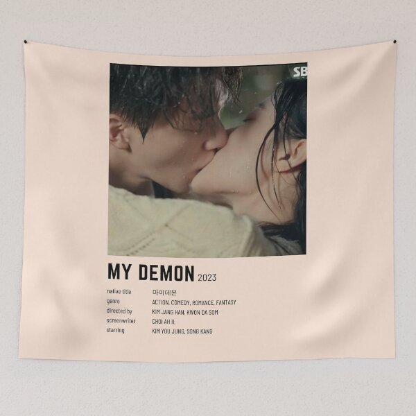 Item preview, My Demon Kdrama Minimal Poster 2023 designed and sold by CODEVIL.