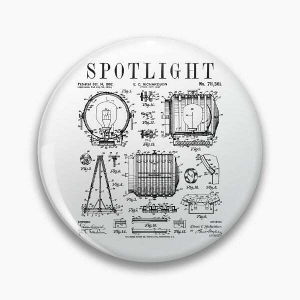 Artikelvorschau, Spotlight Film Film Theater Beleuchtung Gaffer Vintage Patent entworfen und verkauft von GrandeDuc.