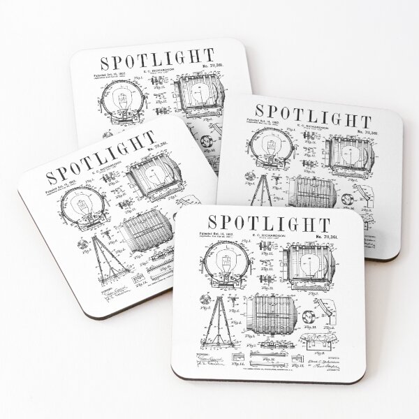 Item preview, Spotlight Movie Film Theatre Lighting Gaffer Vintage Patent designed and sold by GrandeDuc.
