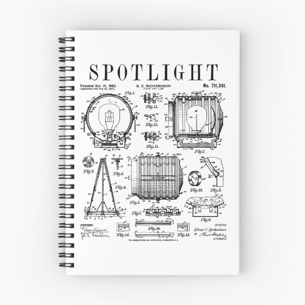 Item preview, Spotlight Movie Film Theatre Lighting Gaffer Vintage Patent designed and sold by GrandeDuc.