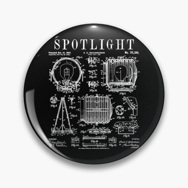 Item preview, Spotlight Movie Film Theatre Lighting Gaffer Vintage Patent designed and sold by GrandeDuc.