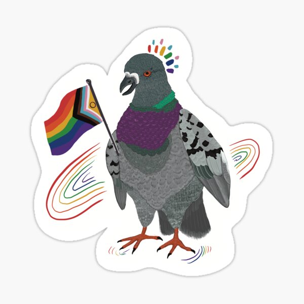 Pride Pigeon Sticker