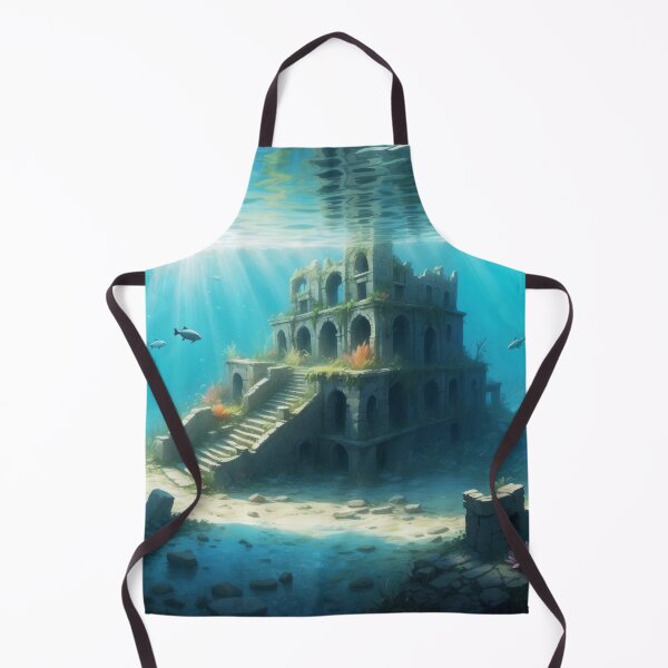 Item preview, Old underwater ruins in rays of light designed and sold by Andrey-Myagkov.