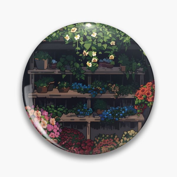 Item preview, Flower shop PIXEL ART designed and sold by HappyStickBike.