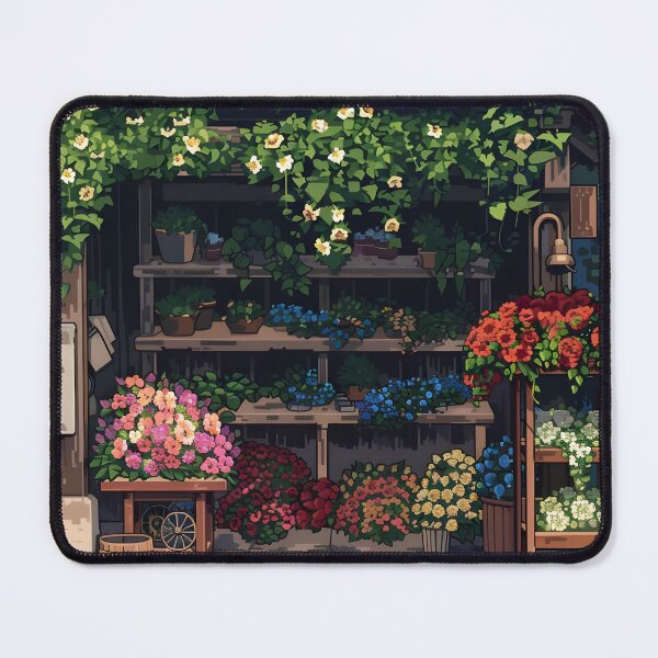 Item preview, Flower shop PIXEL ART designed and sold by HappyStickBike.