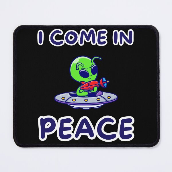 Item preview, Playful little Alien Peace, A Fun and Quirky Design designed and sold by impressionofmel.