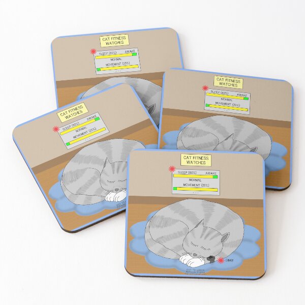 Item preview, Cat Fitness Watches! designed and sold by Out to Lunch Cartoons and More.