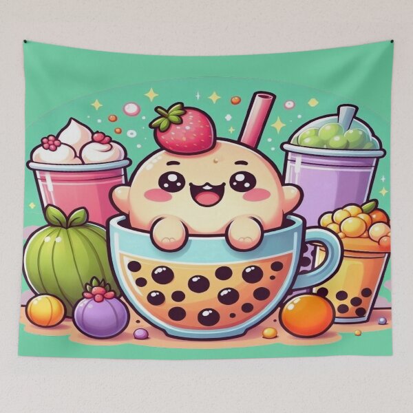 Item preview, Strawberry Bubble Tea designed and sold by Artetejido.