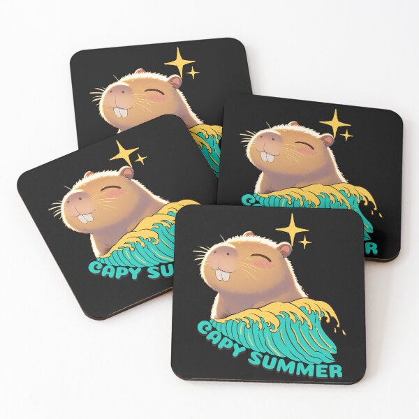 Item preview, Capy Summer - Kawaii Capybara Gift designed and sold by InkyGenies.