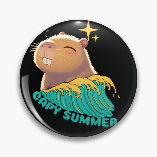 Item preview, Capy Summer - Kawaii Capybara Gift designed and sold by InkyGenies.