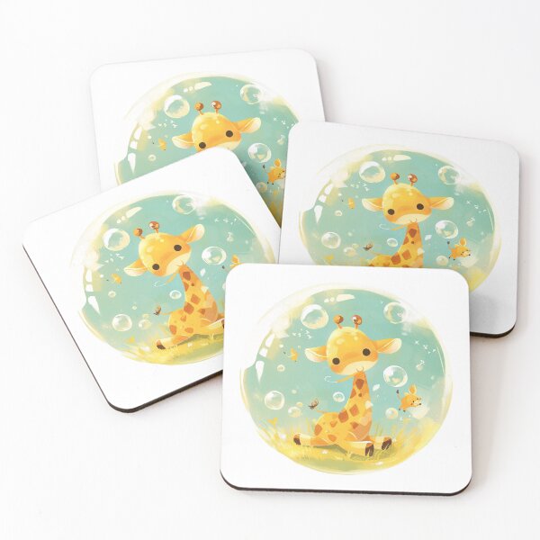 Item preview, Giraffe // Cute Giraffe art // kids // children // Bubbles designed and sold by SMARTKIT  DESIGNAGENCY.