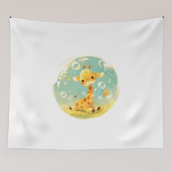 Item preview, Giraffe // Cute Giraffe art // kids // children // Bubbles designed and sold by SMARTKIT  DESIGNAGENCY.
