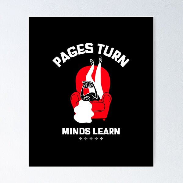Item preview, Pages Turn - Minds Learn in white designed and sold by shape-shifter24.