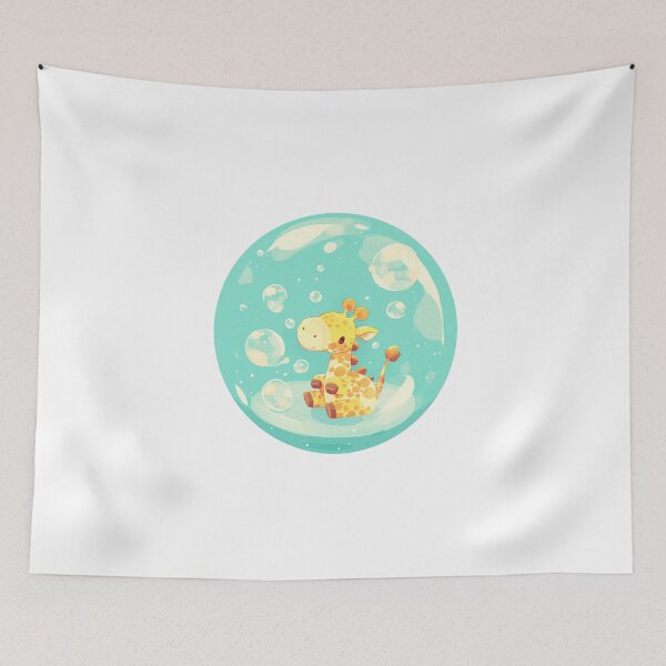 Item preview, Giraffe // Cute Giraffe art // kids // children // Bubbles designed and sold by SMARTKIT  DESIGNAGENCY.