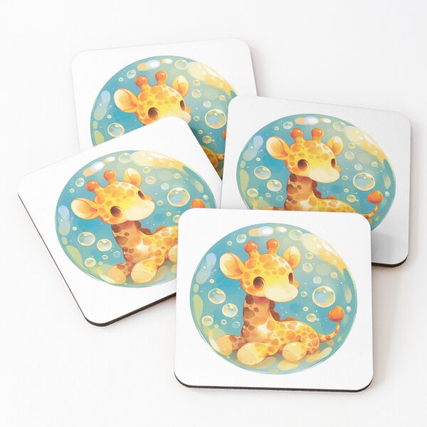 Item preview, Giraffe // Cute Giraffe art // kids // children // Bubbles designed and sold by SMARTKIT  DESIGNAGENCY.