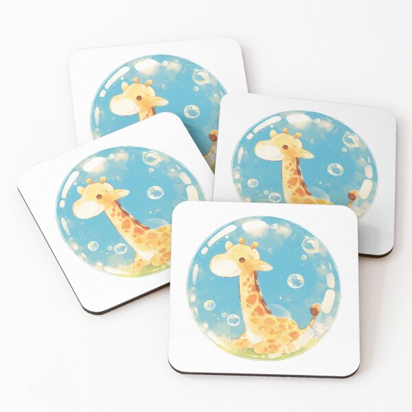 Item preview, Giraffe // Cute Giraffe art // kids // children // Bubbles designed and sold by SMARTKIT  DESIGNAGENCY.