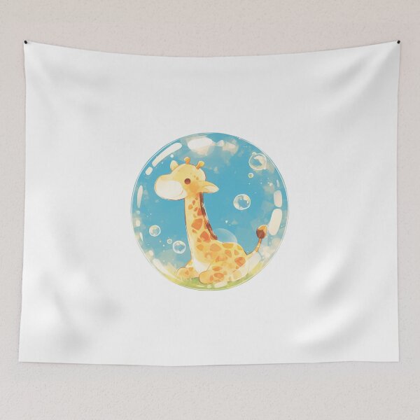 Item preview, Giraffe // Cute Giraffe art // kids // children // Bubbles designed and sold by SMARTKIT  DESIGNAGENCY.