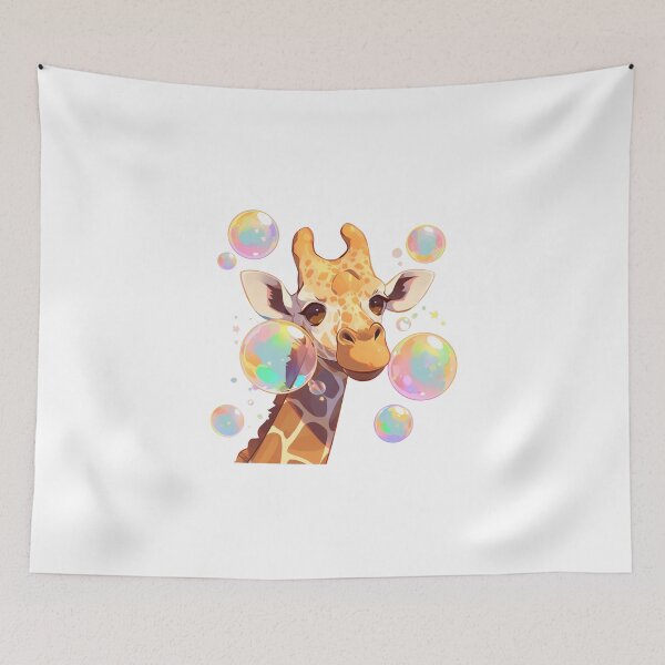 Item preview, Giraffe // Cute Giraffe art // kids // children // Bubbles designed and sold by SMARTKIT  DESIGNAGENCY.