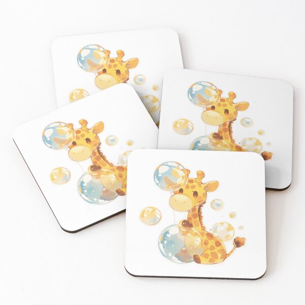 Item preview, Giraffe // Cute Giraffe art // kids // children // Bubbles designed and sold by SMARTKIT  DESIGNAGENCY.