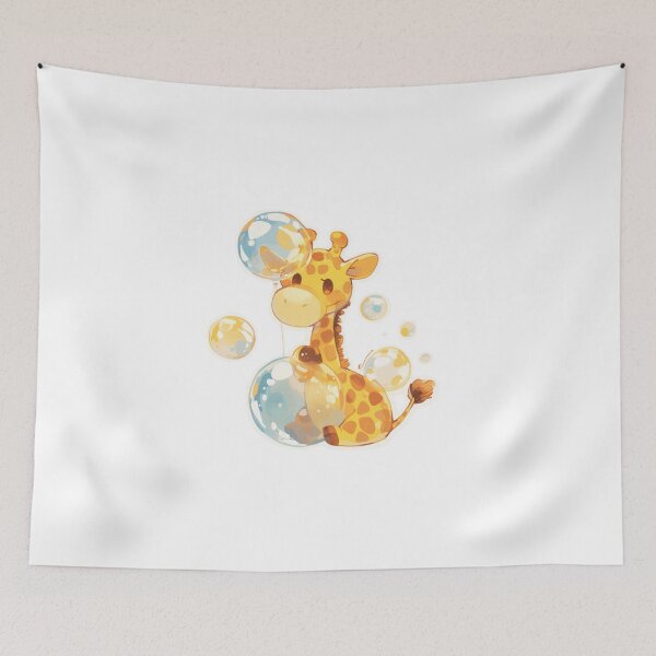 Item preview, Giraffe // Cute Giraffe art // kids // children // Bubbles designed and sold by SMARTKIT  DESIGNAGENCY.