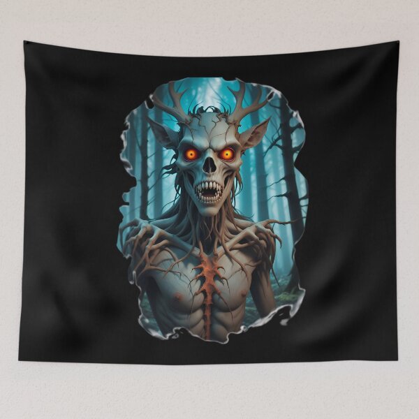 Item preview, Scary Wendigo Creature In The Forest designed and sold by TheArtOfPat.