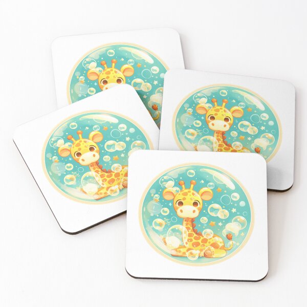 Item preview, Giraffe // Cute Giraffe art // kids // children // Bubbles designed and sold by SMARTKIT  DESIGNAGENCY.