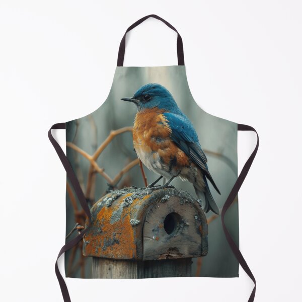 Item preview, AZURE GUARDIAN OF THE RUSTIC ABODE designed and sold by ArtbyRolleen.