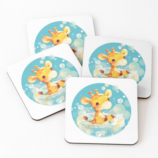 Item preview, Giraffe // Cute Giraffe art // kids // children // Bubbles designed and sold by SMARTKIT  DESIGNAGENCY.