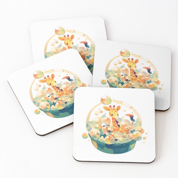 Item preview, Giraffe // Cute Giraffe art // kids // children // Bubbles designed and sold by SMARTKIT  DESIGNAGENCY.