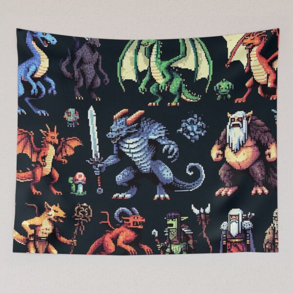 Item preview, Skyrim Creatures Pixel Art designed and sold by Jake-Carter0.