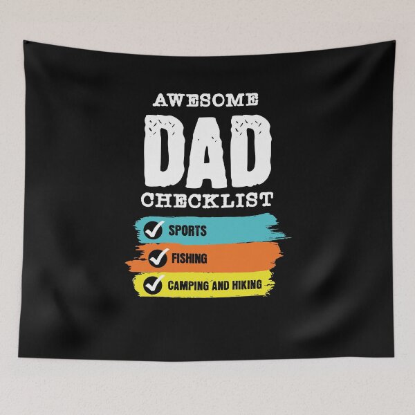 Item preview, Awesome Dad Checklist T-Shirt designed and sold by BlueGoldArt.