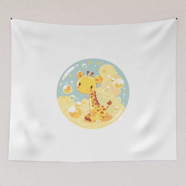 Item preview, Giraffe // Cute Giraffe art // kids // children // Bubbles designed and sold by SMARTKIT  DESIGNAGENCY.