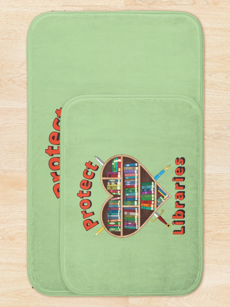 Thumbnail 5 of 6, Bath Mat, Protect Libraries designed and sold by LibraryFriends.