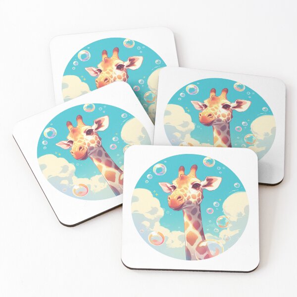 Item preview, Giraffe // Cute Giraffe art // kids // children // Bubbles designed and sold by SMARTKIT  DESIGNAGENCY.