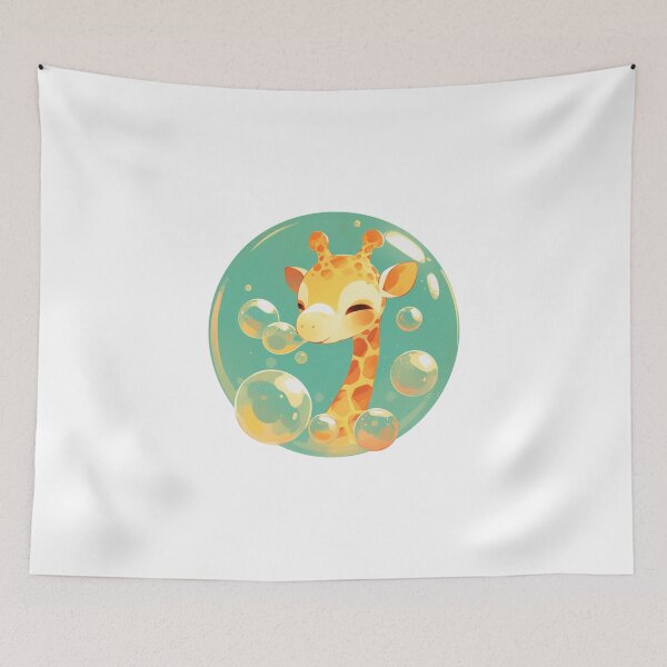 Item preview, Giraffe // Cute Giraffe art // kids // children // Bubbles designed and sold by SMARTKIT  DESIGNAGENCY.