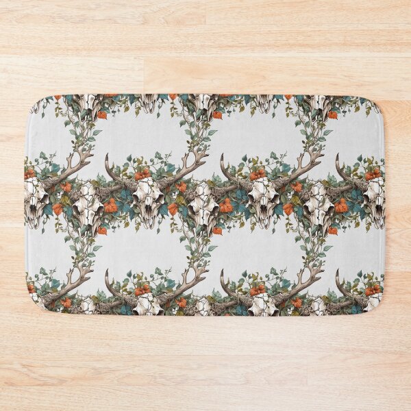 Item preview, Deer Skulls and Ivy Pattern designed and sold by LeftImpressed.