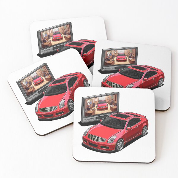 Item preview, Infiniti G35 Sticker Design Red designed and sold by Slammed Sketches.