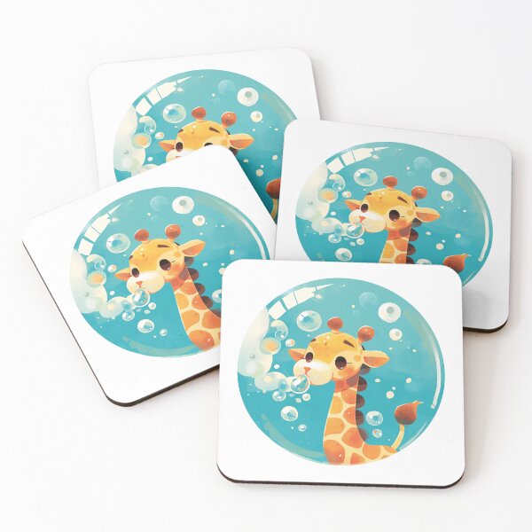 Item preview, Giraffe // Cute Giraffe art // kids // children // Bubbles designed and sold by SMARTKIT  DESIGNAGENCY.