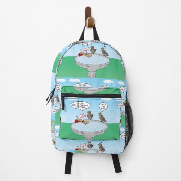 Item preview, Bird Bath Restrictions designed and sold by Out to Lunch Cartoons and More.