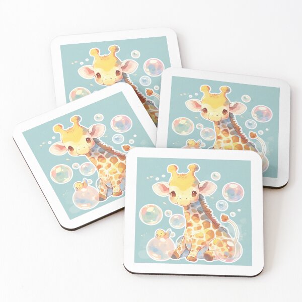 Item preview, Giraffe // Cute Giraffe art // kids // children // Bubbles designed and sold by SMARTKIT  DESIGNAGENCY.
