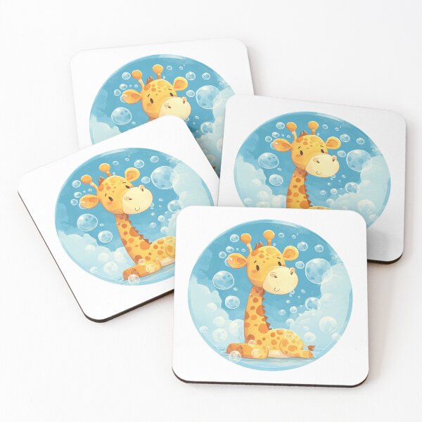Item preview, Giraffe // Cute Giraffe art // kids // children // Bubbles designed and sold by SMARTKIT  DESIGNAGENCY.