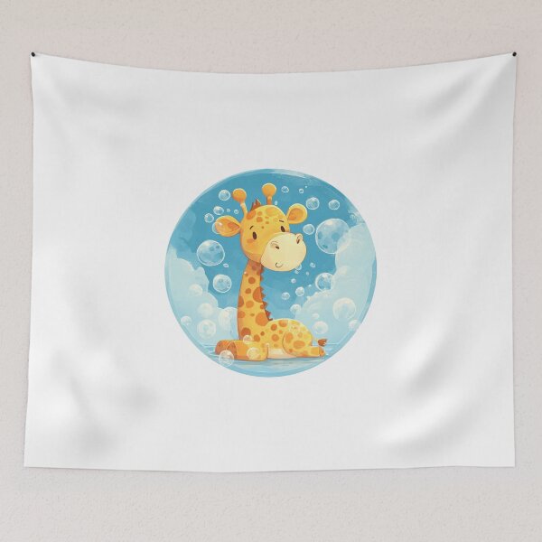 Item preview, Giraffe // Cute Giraffe art // kids // children // Bubbles designed and sold by SMARTKIT  DESIGNAGENCY.