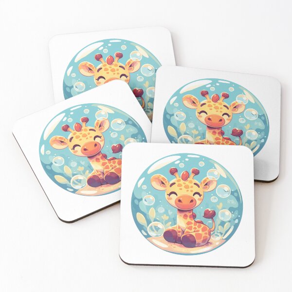 Item preview, Giraffe // Cute Giraffe art // kids // children // Bubbles designed and sold by SMARTKIT  DESIGNAGENCY.