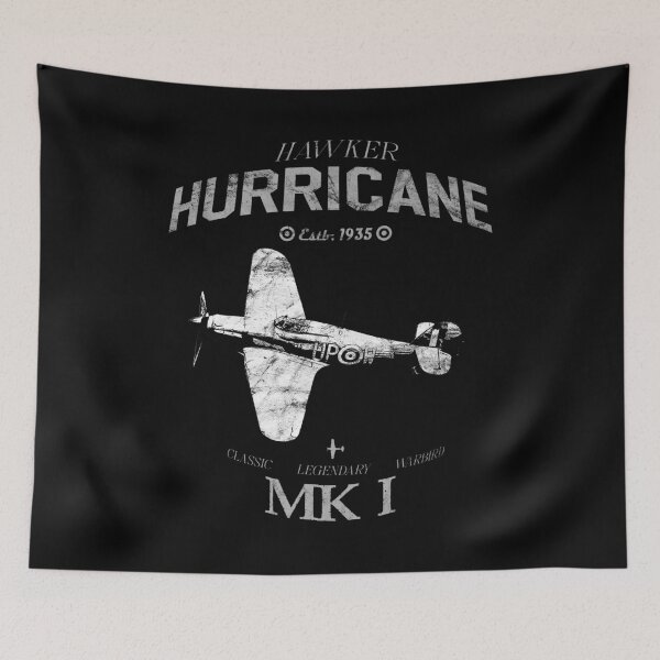 Item preview, Hurricane Mk 1 RAF WWII Fighter Airplane Classic Vintage Design designed and sold by RealPilotDesign.