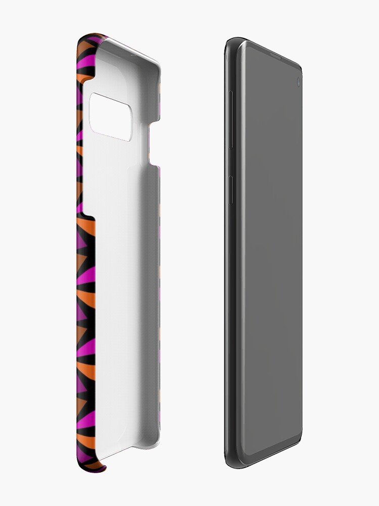 Alternate view of Geometric Pattern: Star: Orange/Pink Case & Skin for Samsung Galaxy